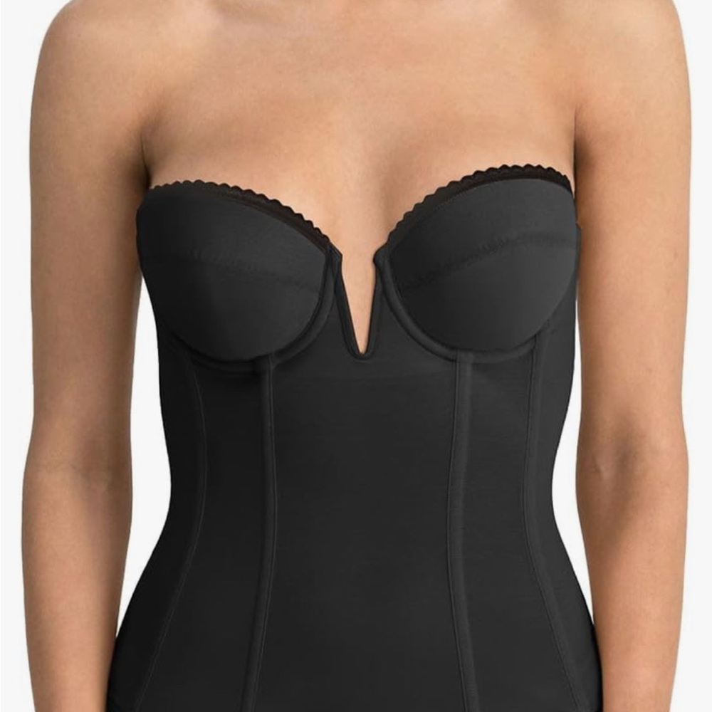 Dominique Black Strapless Bra